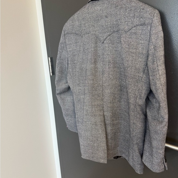 Circle S size 44R NWOT western/cowboy Vintage vibes gray blazer western accents - Picture 10 of 16